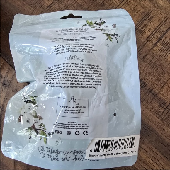 NWT Green Ryan & Rose Cutie PAT and Cutie Clip Set - Picture 6 of 8